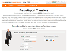 Tablet Screenshot of faroairporttransfersto.com